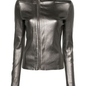 Rick Owens  Gary metallic-leather jacket
