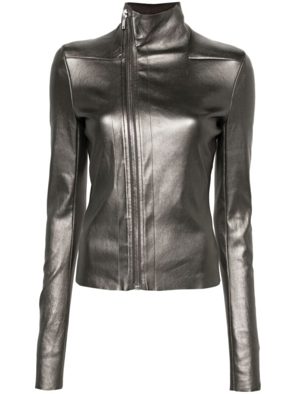 Rick Owens  Gary metallic-leather jacket