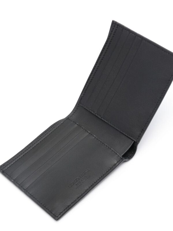 Giorgio Armani wavy-embossed bi-fold wallet - Image 3