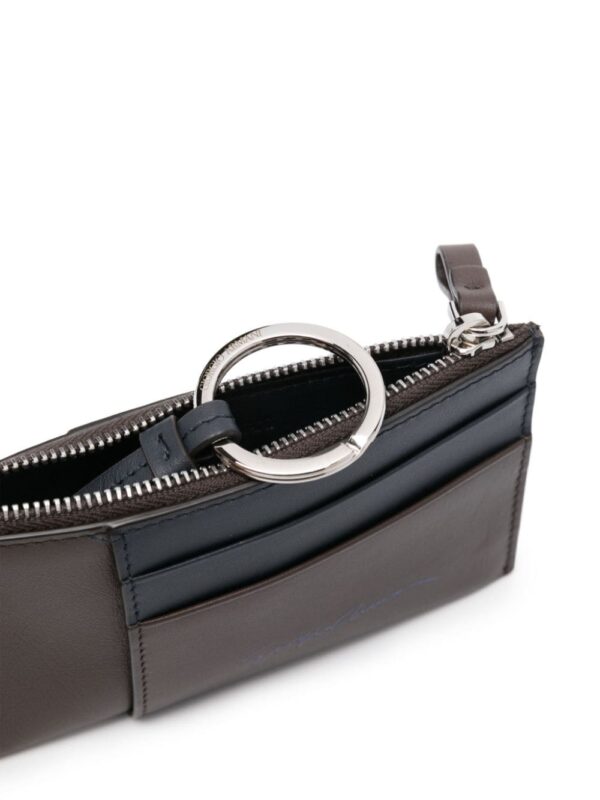 Giorgio Armani embossed-logo leather cardholder - Image 3