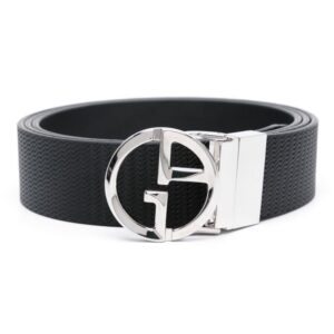 Louis Vuitton wavy-embossed leather belt