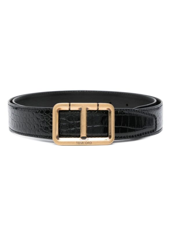 Louis Vuitton T-buckle leather belt