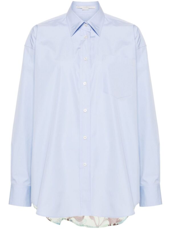 Stella McCartney  straight-point collar panelled shirt