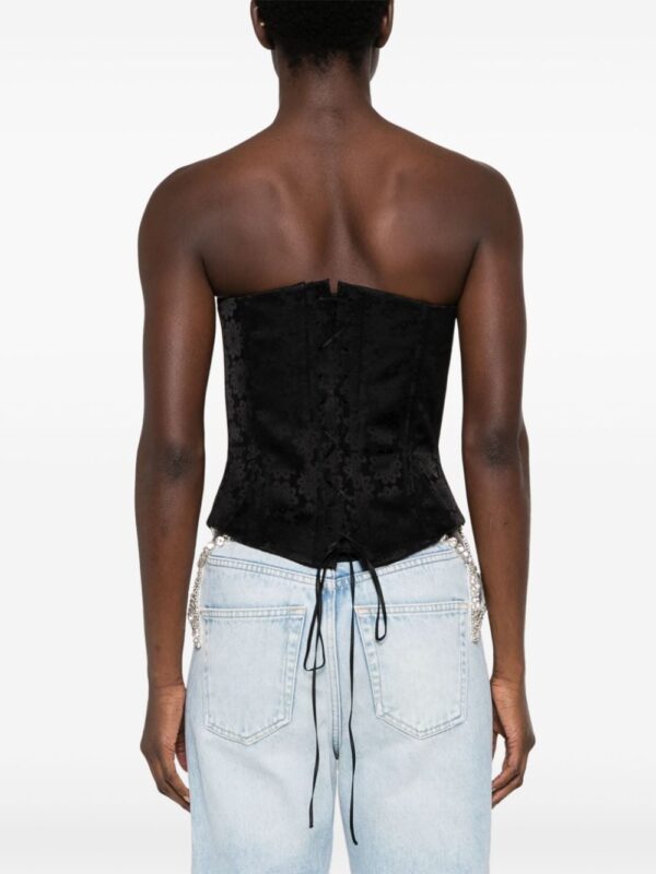 Stella McCartney floral-jacquard corset top - Image 4
