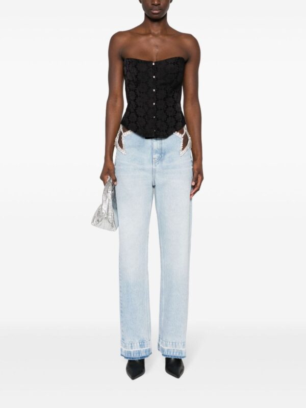 Stella McCartney floral-jacquard corset top - Image 2