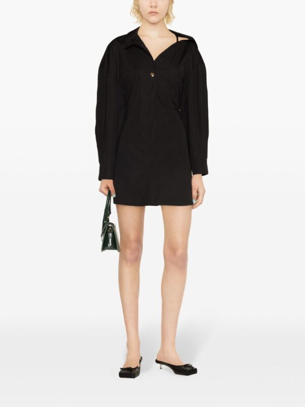 Jacquemus  asymmetric-neck shirt minidress - Image 2