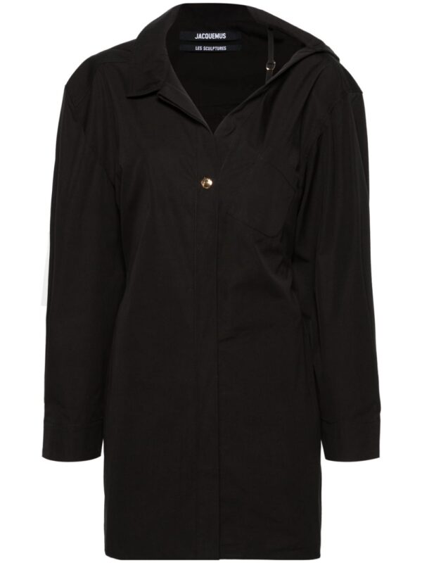 Jacquemus  asymmetric-neck shirt minidress