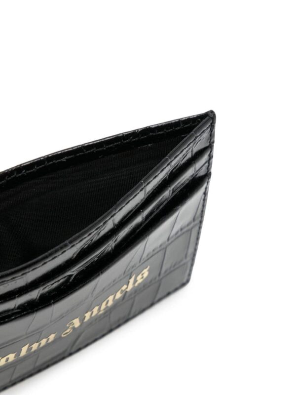 Palm Angels crocodile-effect leather cardholder - Image 3