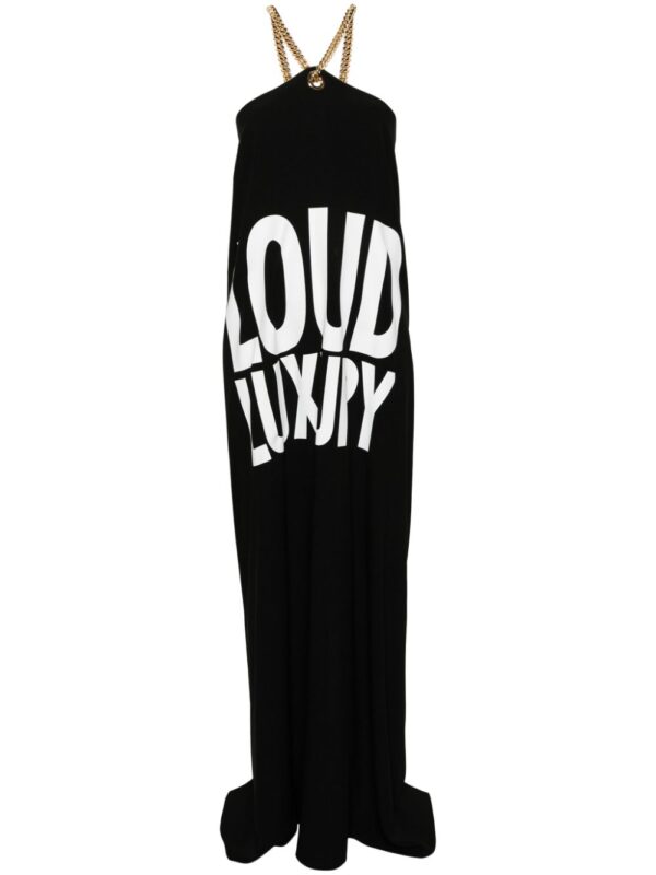 Moschino Loud Luruxy!-print maxi dress