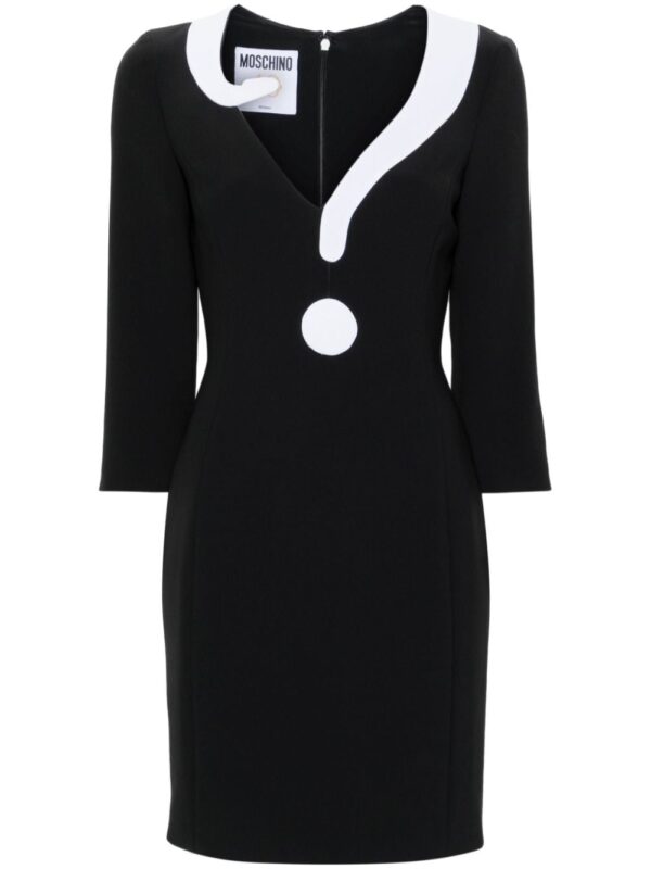 Moschino House Symbols !? twill minidress