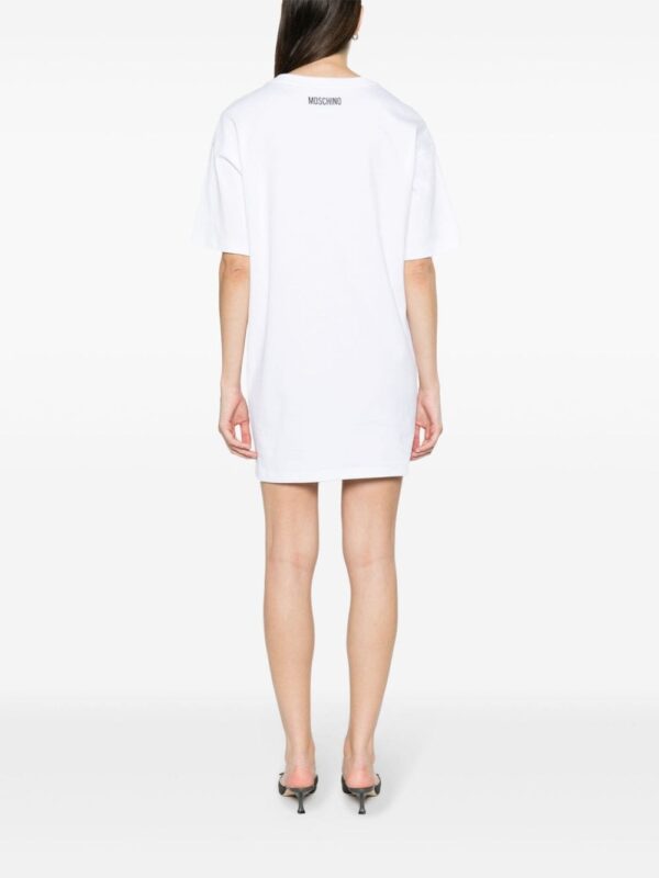 Moschino text-print cotton minidress - Image 4