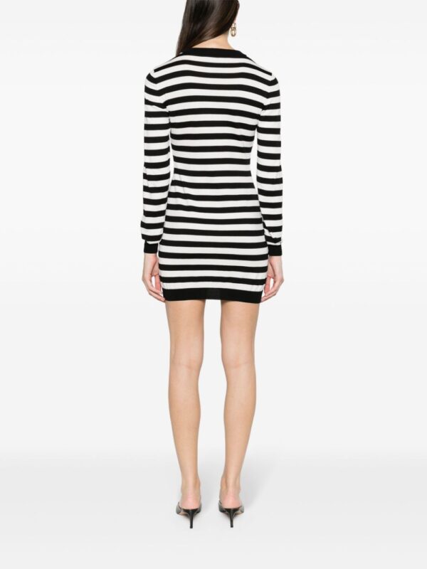 Moschino question mark-intarsia cotton minidress - Image 4