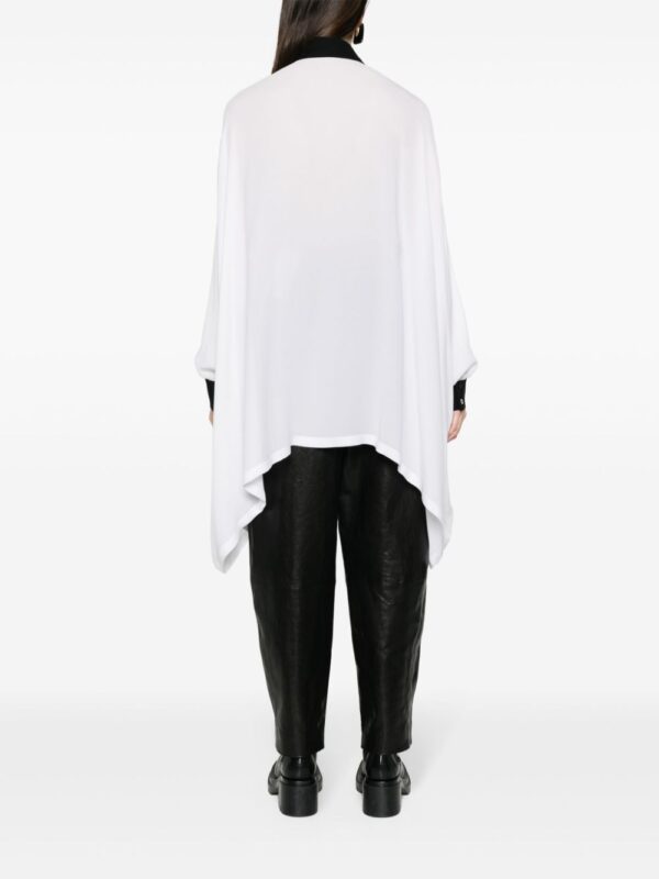 Moschino text-print silk shirt dress - Image 5