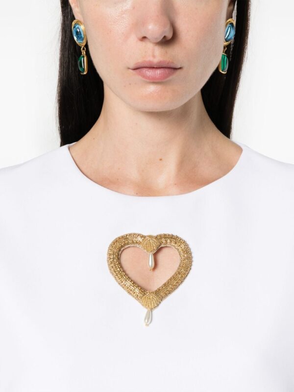 Moschino heart cut-out mini dress - Image 5