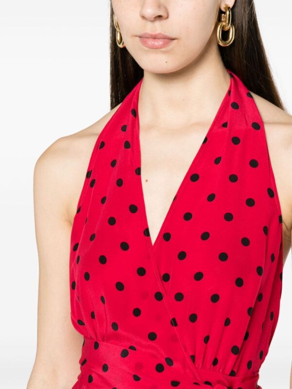 Moschino polka dot-print silk dress - Image 5