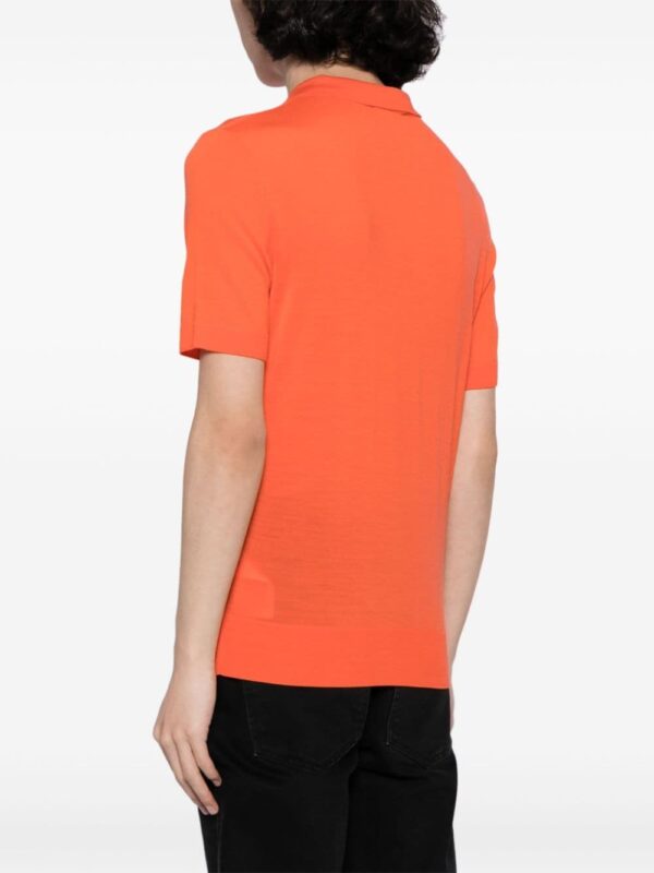 Dsquared2 logo-embroidered virgin wool polo shirt - Image 4