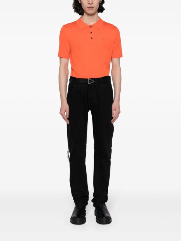 DSQUARED2  logo-embroidered virgin wool polo shirt - Image 2
