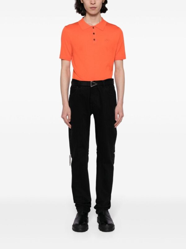 Dsquared2 logo-embroidered virgin wool polo shirt - Image 2