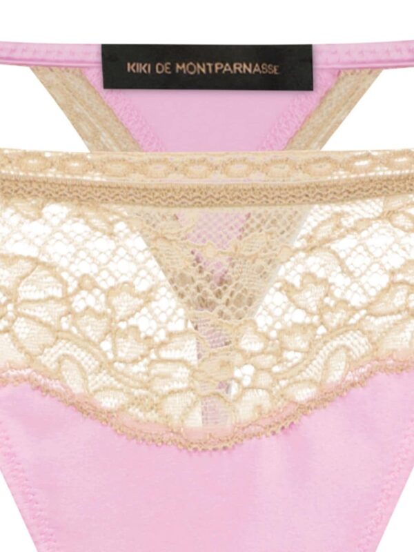 Kiki de Montparnasse  Tiered lace-trim thong - Image 2