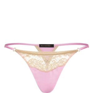 Kiki de Montparnasse  Tiered lace-trim thong