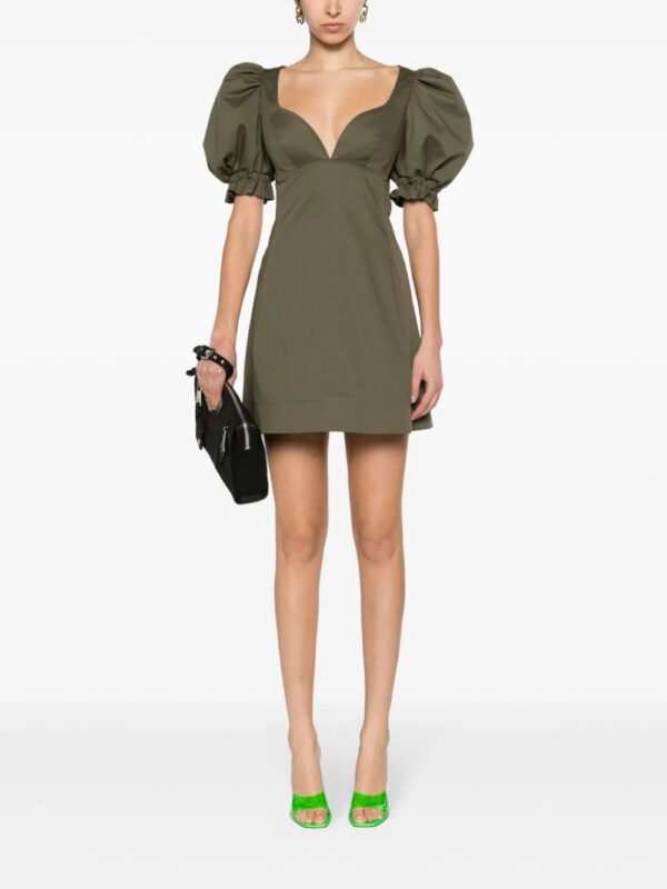 Moschino  puff-sleeve cotton minidress - Image 2