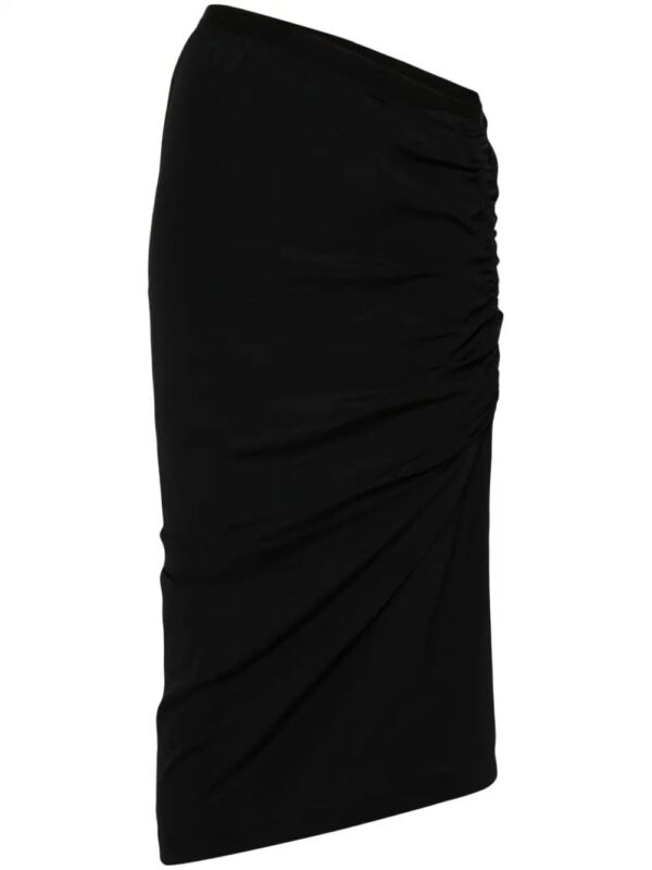 Rick Owens  Shrimp asymmetric crepe skirt