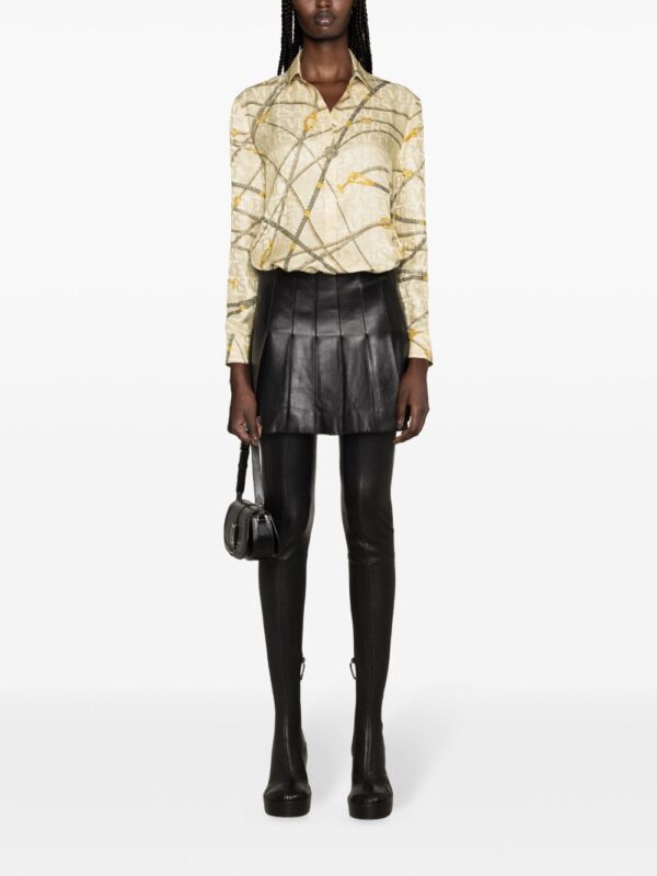 Versace  logo-jacquard graphic-print shirt - Image 2