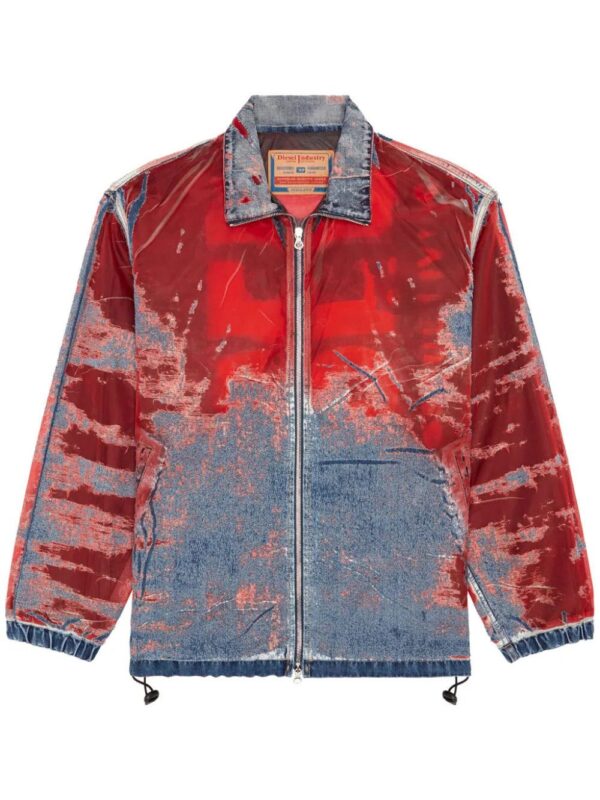 Diesel  D-Krap devoré-denim jacket