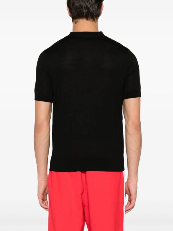 DSQUARED2  embroidered-logo ribbed polo shirt - Image 4