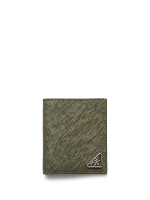 Prada Saffiano leather logo-plaque wallet