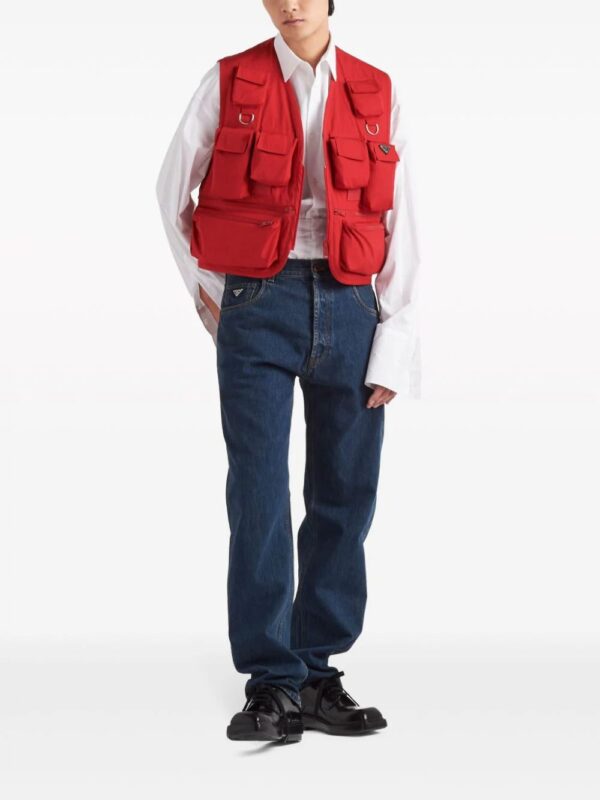 Prada  multi-pocket cotton gilet - Image 2