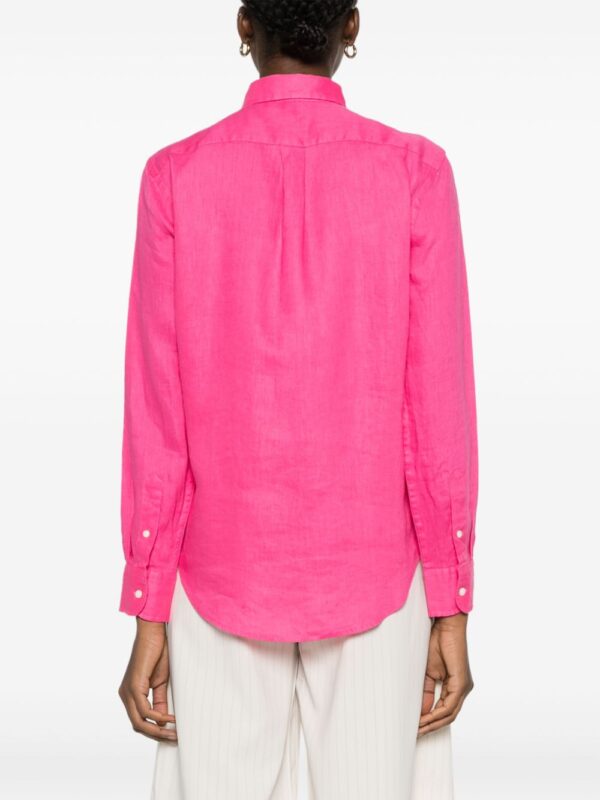 Polo Ralph Lauren  Polo Pony-embroidered linen shirt - Image 4