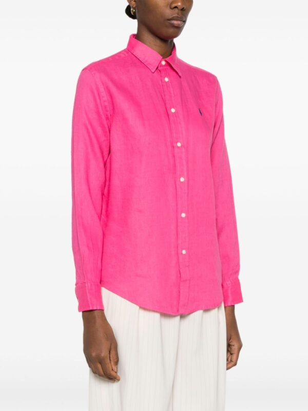 Polo Ralph Lauren  Polo Pony-embroidered linen shirt - Image 3