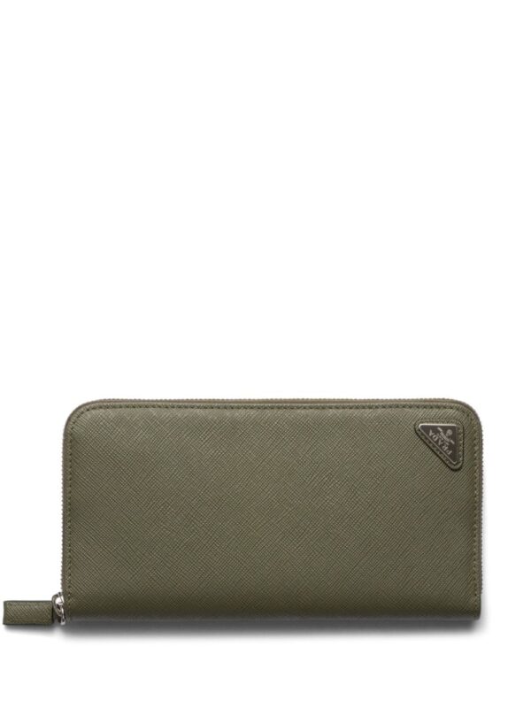 Prada logo-plaque Saffiano leather wallet