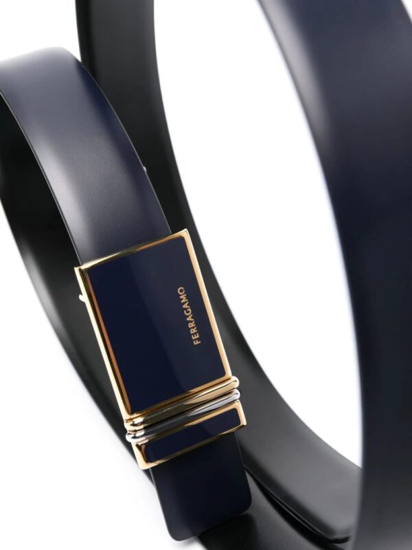 Ferragamo  logo-engraved leather belt - Image 2