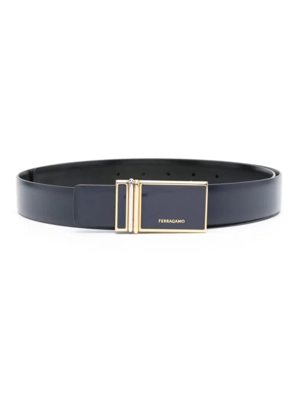 Ferragamo  logo-engraved leather belt