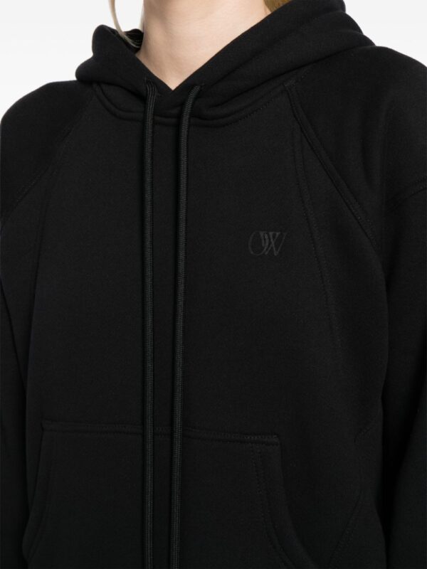 Off-White Satin Jer Cycl hoodie dress - Image 5