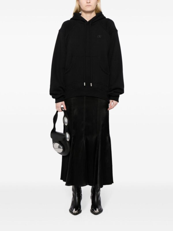Off-White Satin Jer Cycl hoodie dress - Image 2