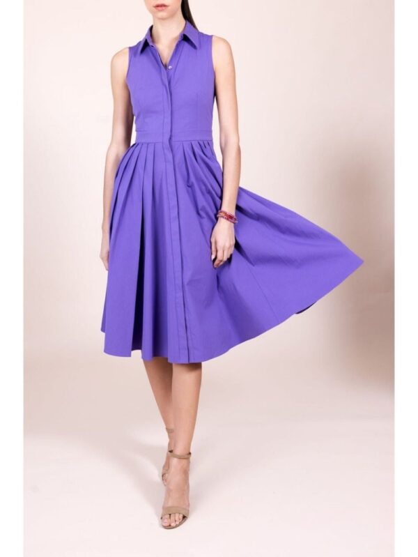 Michael Kors pleated poplin shirtdress - Image 3