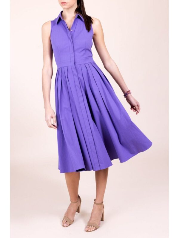 Michael Kors pleated poplin shirtdress - Image 2