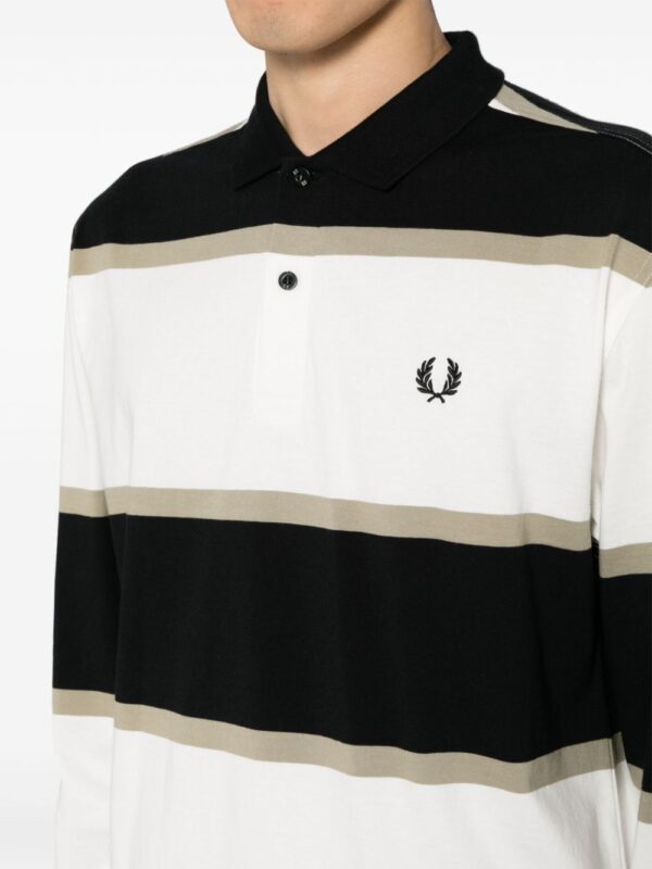 Fred Perry striped cotton polo shirt - Image 5