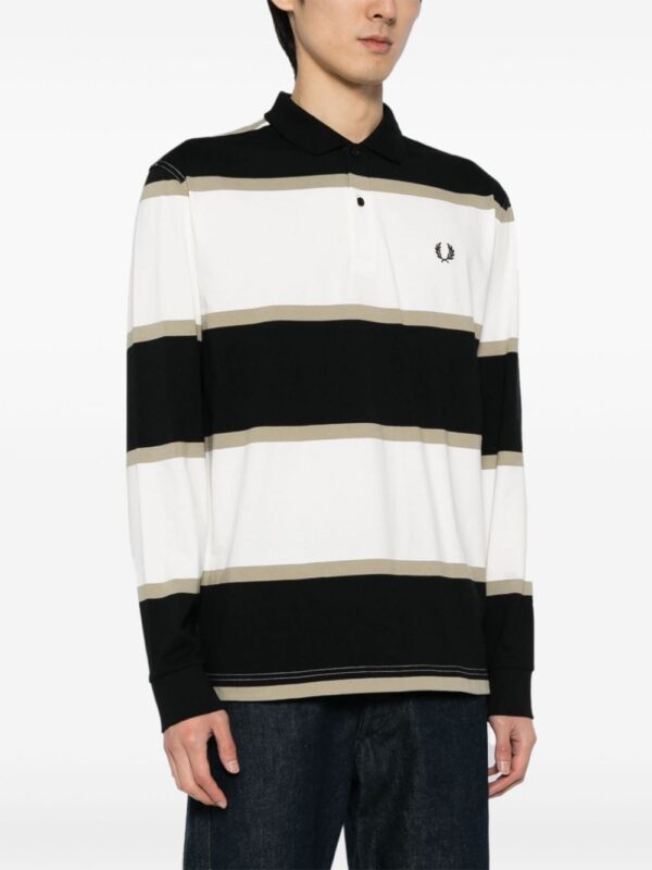 Fred Perry striped cotton polo shirt - Image 3