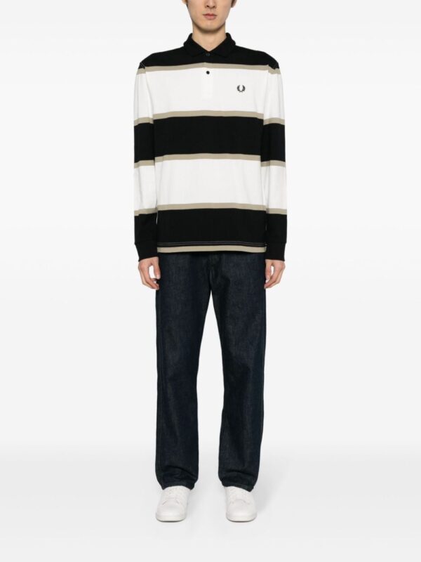 Fred Perry striped cotton polo shirt - Image 2