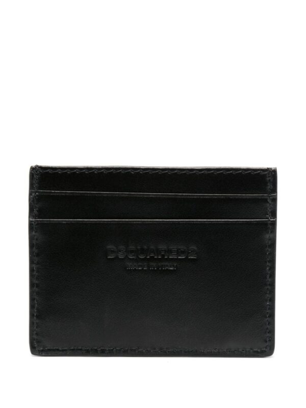 DSQUARED2 logo-print leather cardholder - Image 2