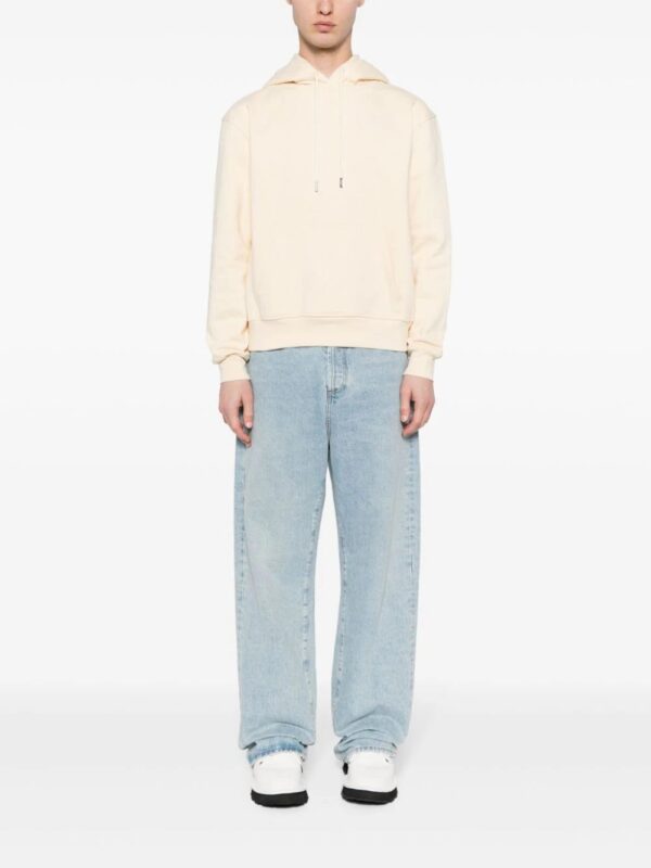Jacquemus  logo-embroidered cotton hoodie - Image 3