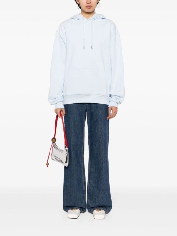 Jacquemus  logo-embroidered cotton hoodie - Image 2