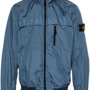 Stone Island  Compass-badge crinkled windbreaker