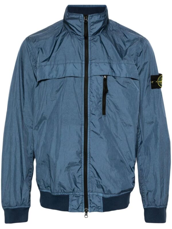 Stone Island  Compass-badge crinkled windbreaker