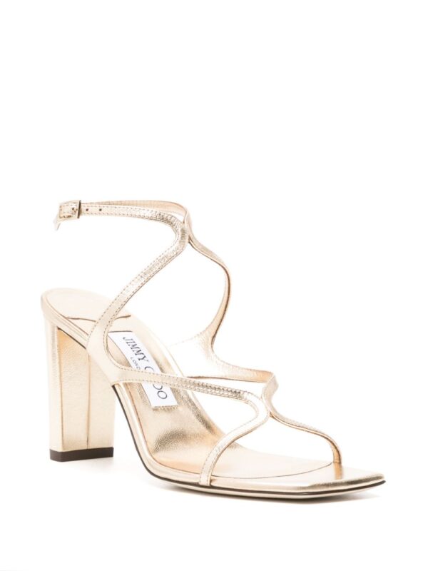 Jimmy Choo  Azie 85mm metallic sandals - Image 2