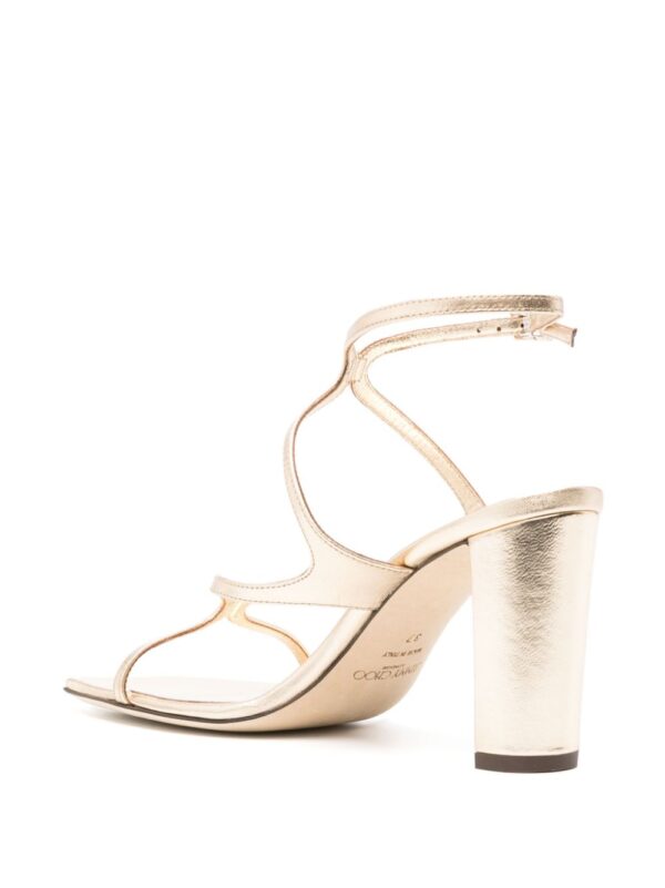 Jimmy Choo  Azie 85mm metallic sandals - Image 3